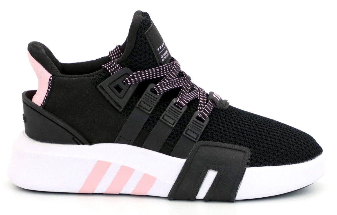 

Женские кроссовки Adidas Equipment *EQT* Bask ADV "Black White Pink" - "Черные Белые Розовые" (Реплика ААА+) 38, Черный