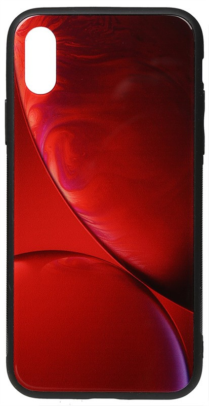 

Чехол для телефона TOTO Print Glass Space Case Apple iPhone XS Max Rubin Red