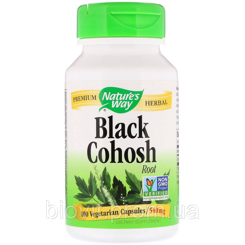 

Клопогон (Цимицифуга) (Black Cohosh Root) 540 мг 100 капсул