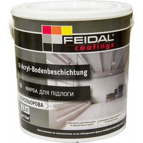 

Краска Feidal Acryl-Bodenbeschichtung бесцветная шелковисто-матовая 2.3 л