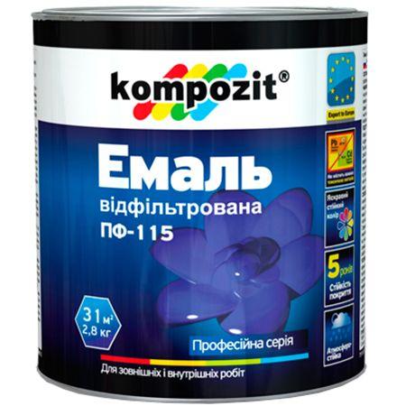 

Эмаль Kompozit ПФ-115 красная 2.8 кг