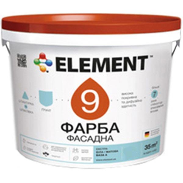 

Краска Element 9 Экстра база А 2.5 л, Белый