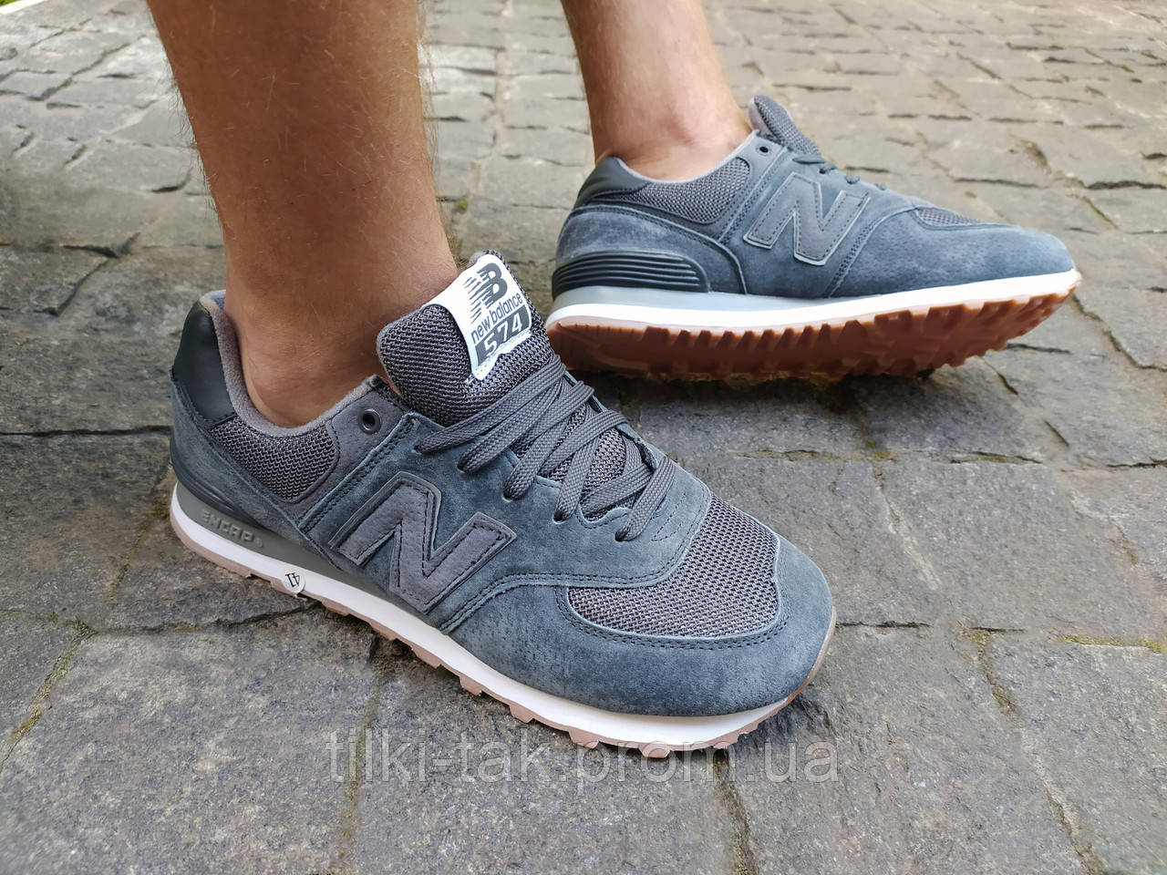 

Мужские кроссовки New Balance 574 серые, Серый