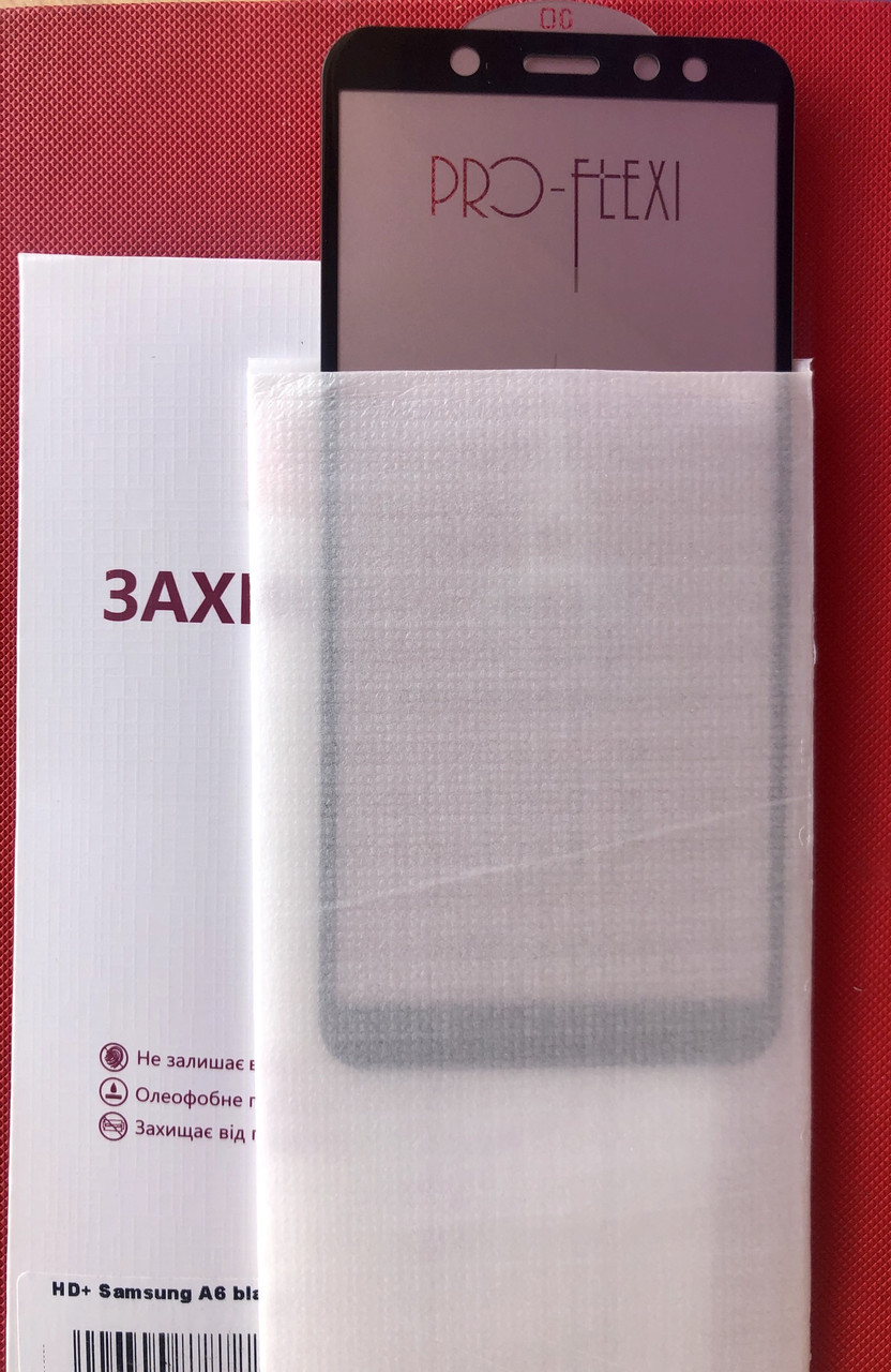 

Захисне скло на Samsung A6 HD+ Black, Черный