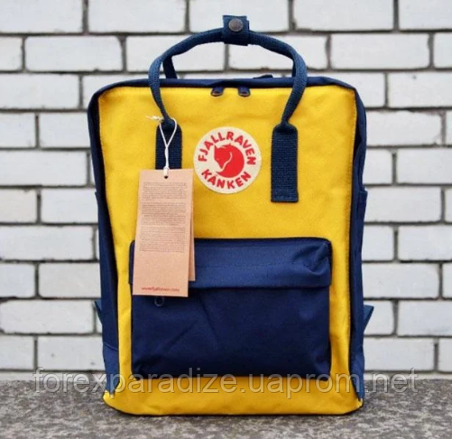 

Рюкзак Fjallraven Kanken Classic ЖЕЛТО-СИНИЙ