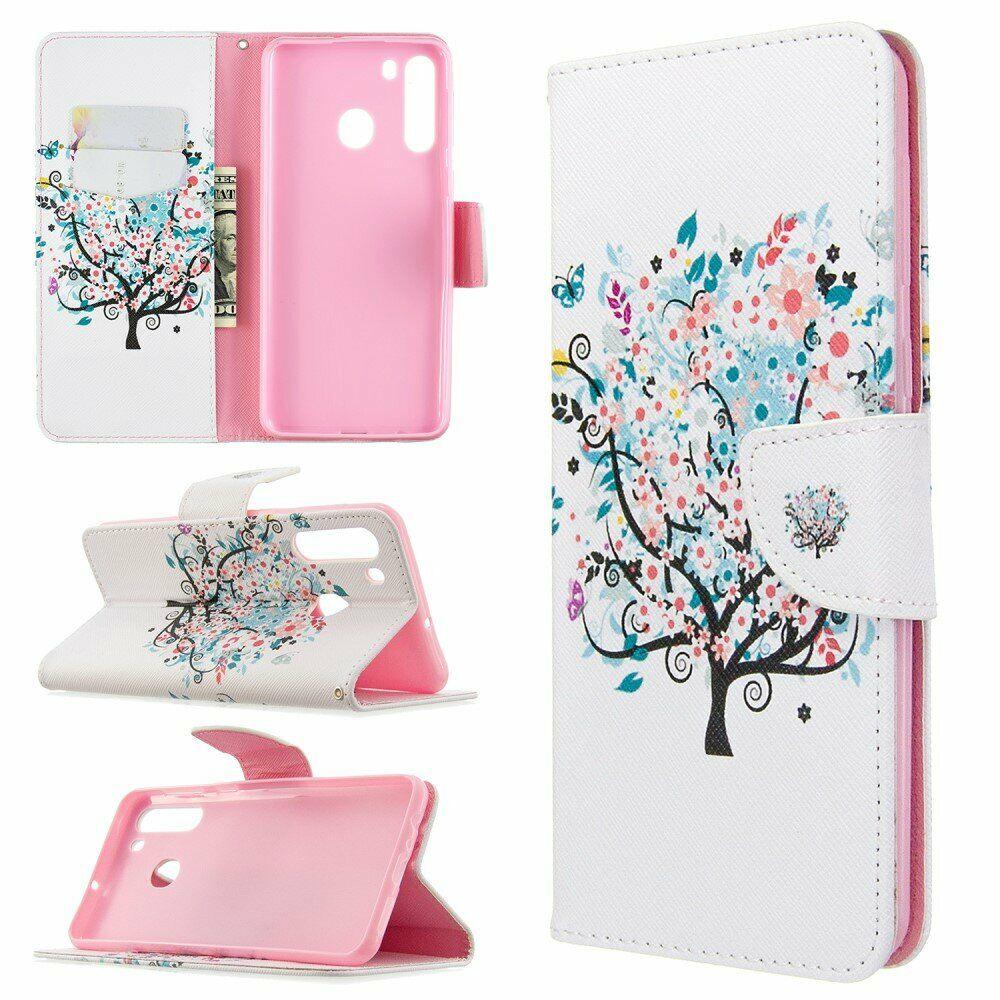 

Чехол-книжка Deexe Color Wallet для Samsung Galaxy A21 (A215) - Colorized Tree