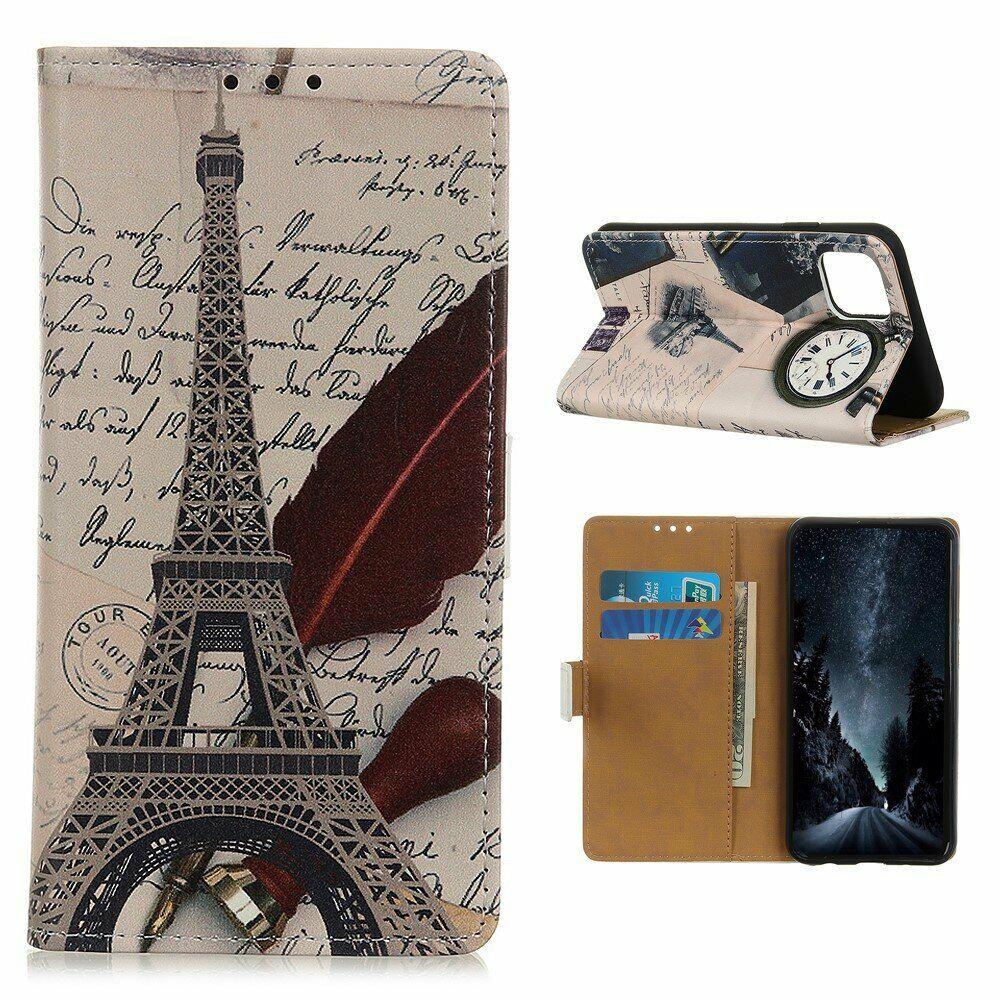 

Чехол Deexe Life Style Wallet для Huawei Y5p - Tower and Letters