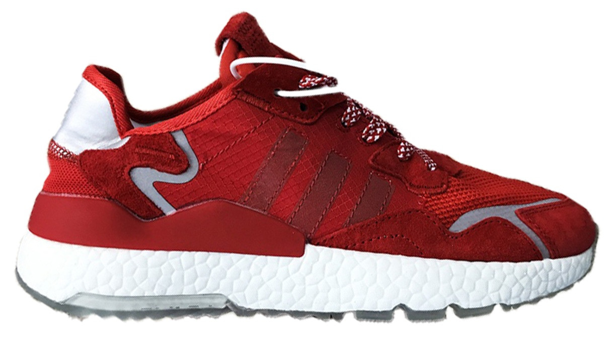 

Мужские Кроссовки Adidas Nite Jogger "Red White" - "Красные Белые" (Копия ААА+) 42, Красный