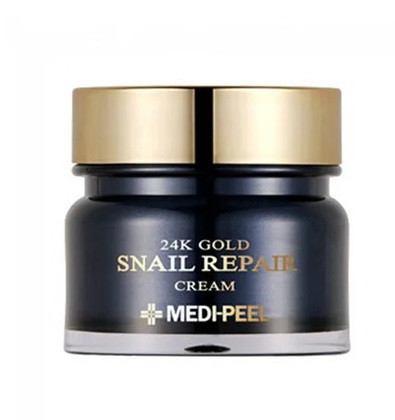 

Крем для лица с коллоидным золотом и муцином улитки Medi-Peel 24k Gold Snail Repair Cream (8809409345758)