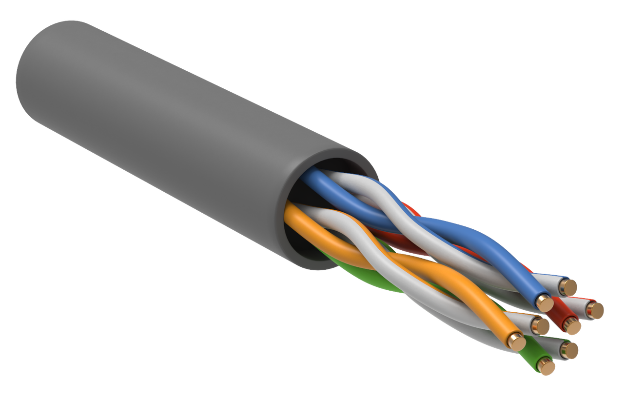 

Кабель связи витая пара U/UTP, кат.6 4х2х23(0,55мм)AWG solid, PVC, 305м, серый, IEK [LC1-C604-111], 0,13