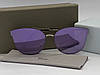 Жіночі дзеркальні сонцезахисні окуляри (1559) фіолетові, фото 4