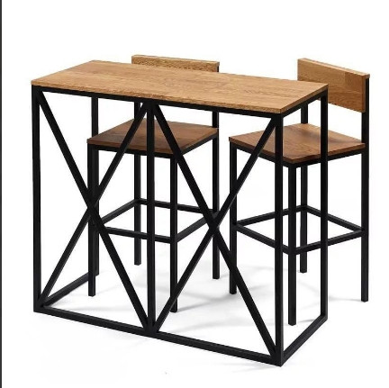 Барный стол и стулья из металла в стиле ЛОФТ Лофт подойдет для баров, кафе, кухни и просто Вашего дома, фото 1