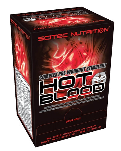 

Scitec Nutrition Hot Blood 3.0 BOX 20g x 25pak