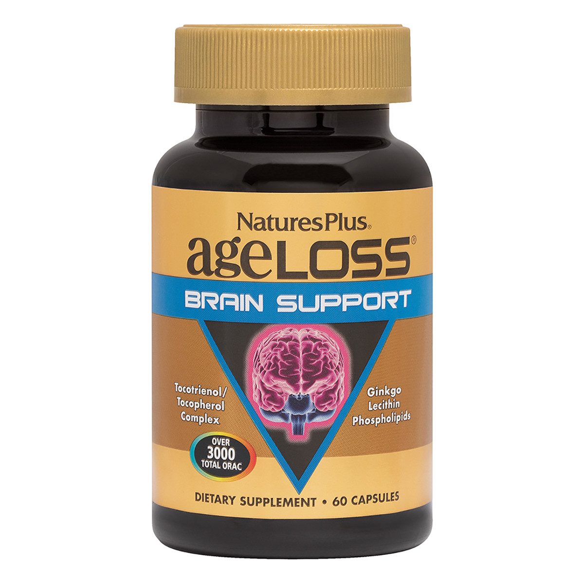 

Комплекс Для Поддержки Мозга, AgeLoss Brain Support, Natures Plus, 60 капсул