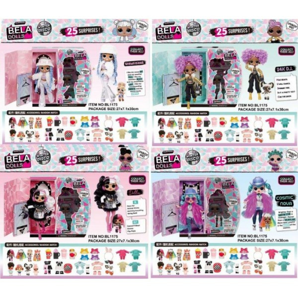 Игровой набор кукла BELA DOLLS 2 куклы 4 вида BL1175