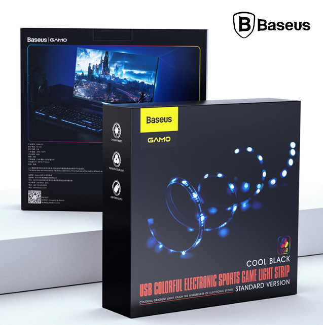 

Светодиодная RGB лента Baseus USB Colorful Electronic Sports Game Light Strip 5050 LED