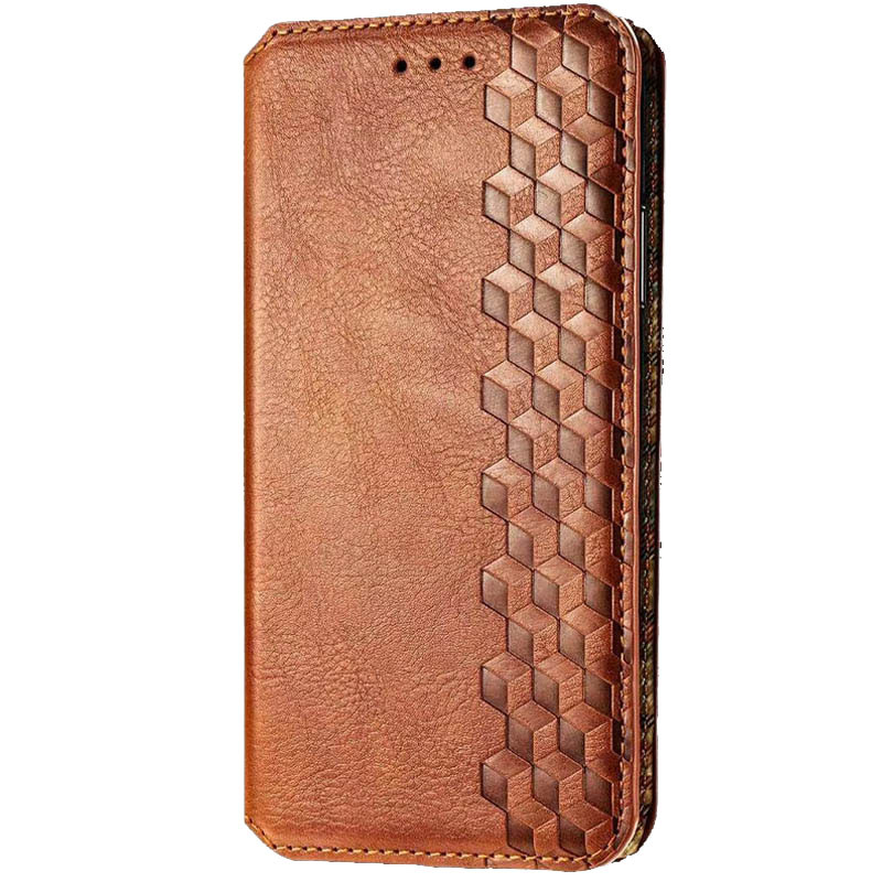 

Кожаный чехол книжка GETMAN Cubic (PU) для Xiaomi Mi Note 10 Lite, Коричневый