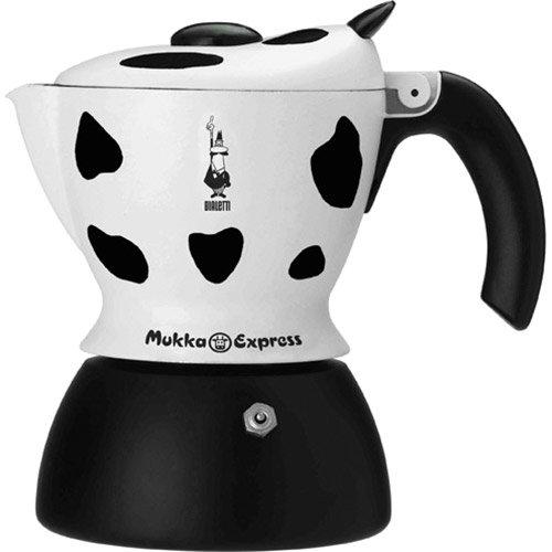 

Гейзерная кофеварка BIALETTI Mukka Express 2 TZ black-white