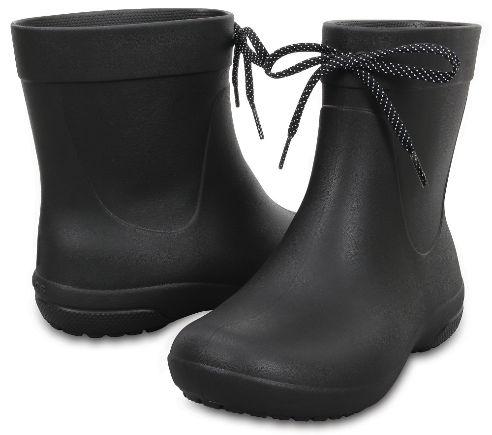 

Женские дождевики (женские резиновые сапоги) Crocs Freesail Shorty RainBoot, оригинал (203851) черный, 35