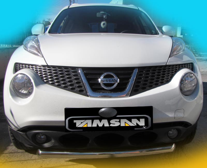 

Nissan Juke 2010↗ гг. Передняя защита ST008-1 (нерж)