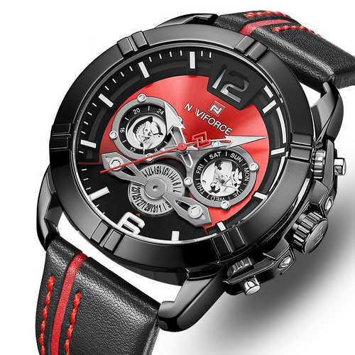 

Часы мужские наручные Naviforce NF9168 Black-Red ( ABR-1096-0032)