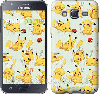 

Чехол на Samsung Galaxy J5 J500H Pikachu pokemon go "3769c-100", Желтый