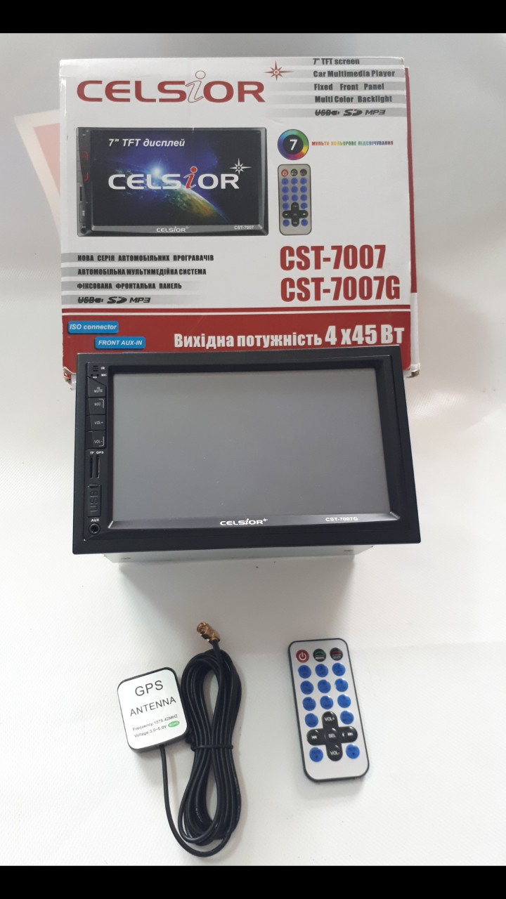 

Магнитофон Celsior CST-7007G 2-DIN MP-5 c GPS