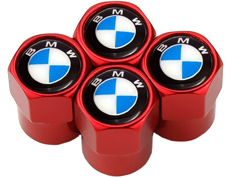 

Колпачки на Ниппель BMW - Red (4 шт)