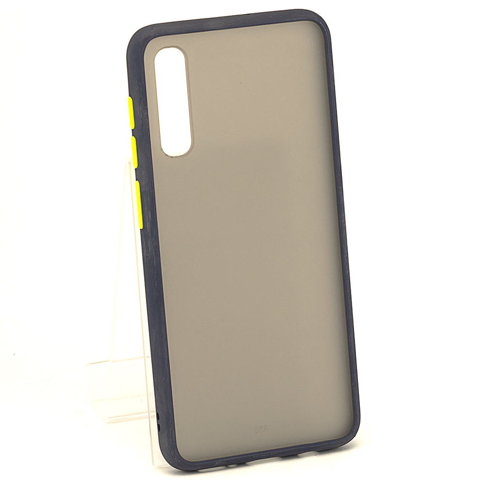 

Чехол Matteframe для Samsung Galaxy A50 2019 / A505F бампер матовый противоударный Синий