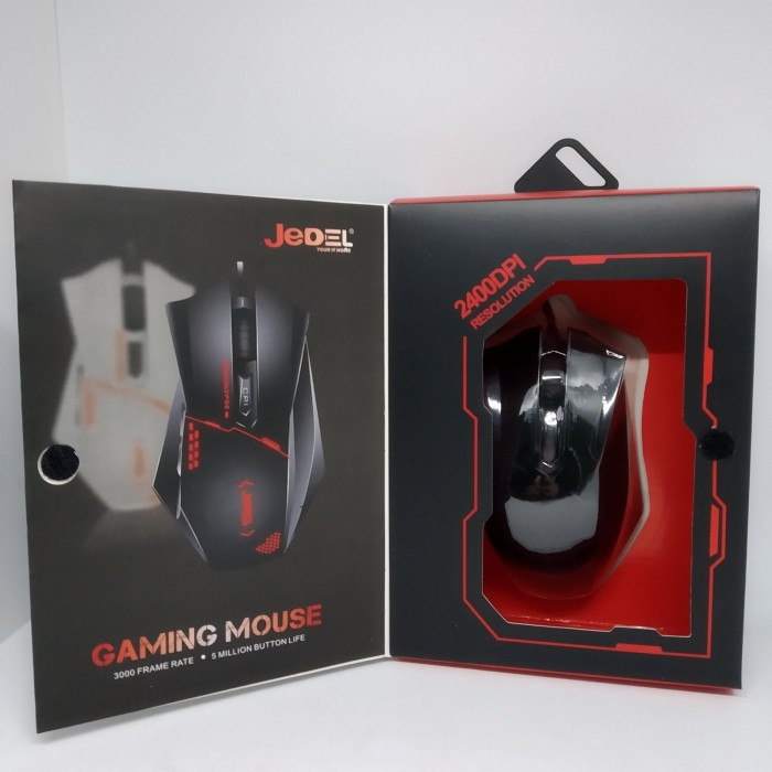 

Игровая компьютерная проводная мышка USB Jedel GM300 с подсветкой Чёрный