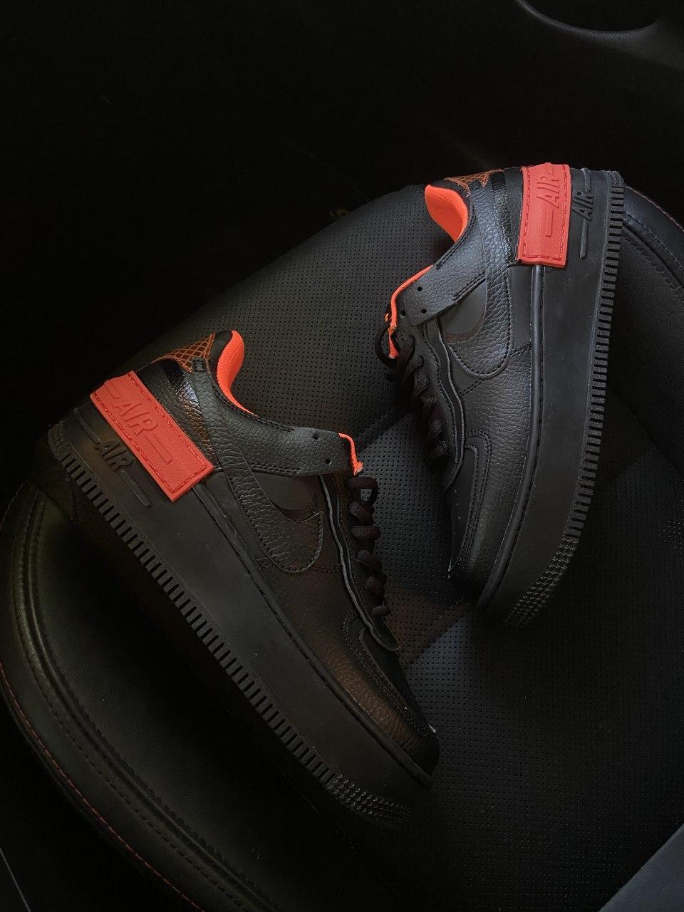 

Женские кроссовки Nike Air Force 1 Shadow Black Orange / Найк Аир Форс Шадоу 1 Черные 40, Черный