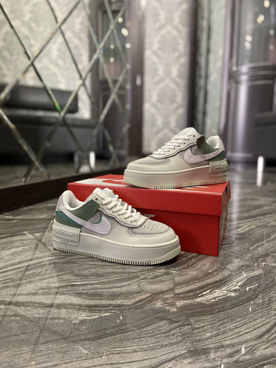 

Женские кроссовки Nike Air Force 1 Shadow Green Mint / Найк Аир Форс Шадоу 1 Мятный 40, Зелёный