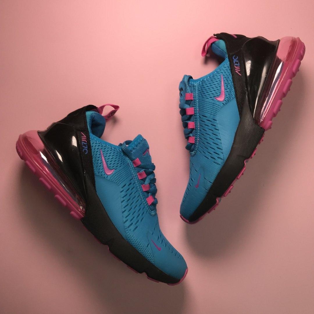 

Женские кроссовки Nike Air Max 270 Blue Pink / Найк Аир Макс 270 Синие Розовые 40, Синий