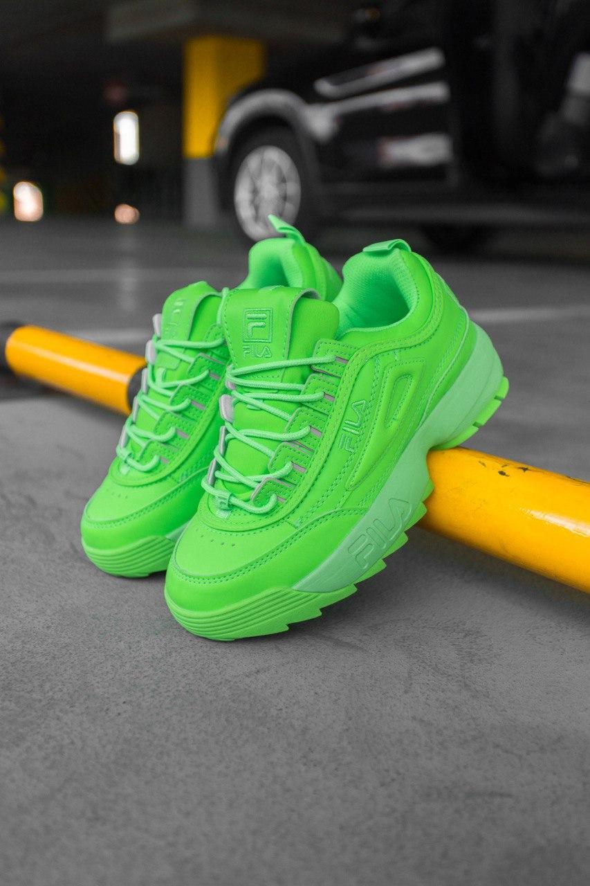 

Женские кроссовки Fila Disruptor 2 "Green Neon" / Фила Дизраптор 2 Зеленые Неон 40