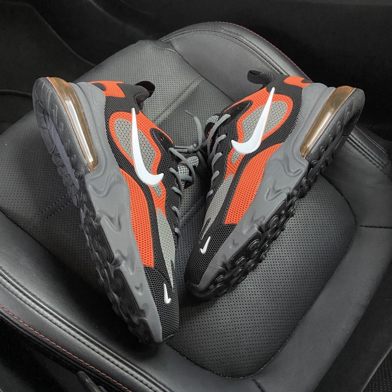 

Мужские кроссовки Nike Air Max 270 React Orange Gray / Найк Аир Макс 270 Реакт Оранжевые Серые 45, Серый