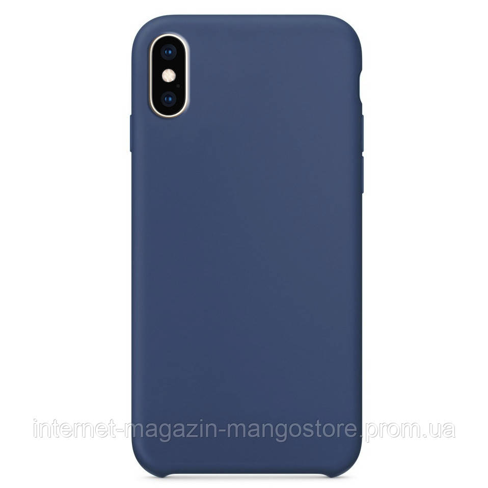 

Чехол Silicone Case without Logo (AA) для Apple iPhone XS Max (6.5"), Синий / blue cobalt