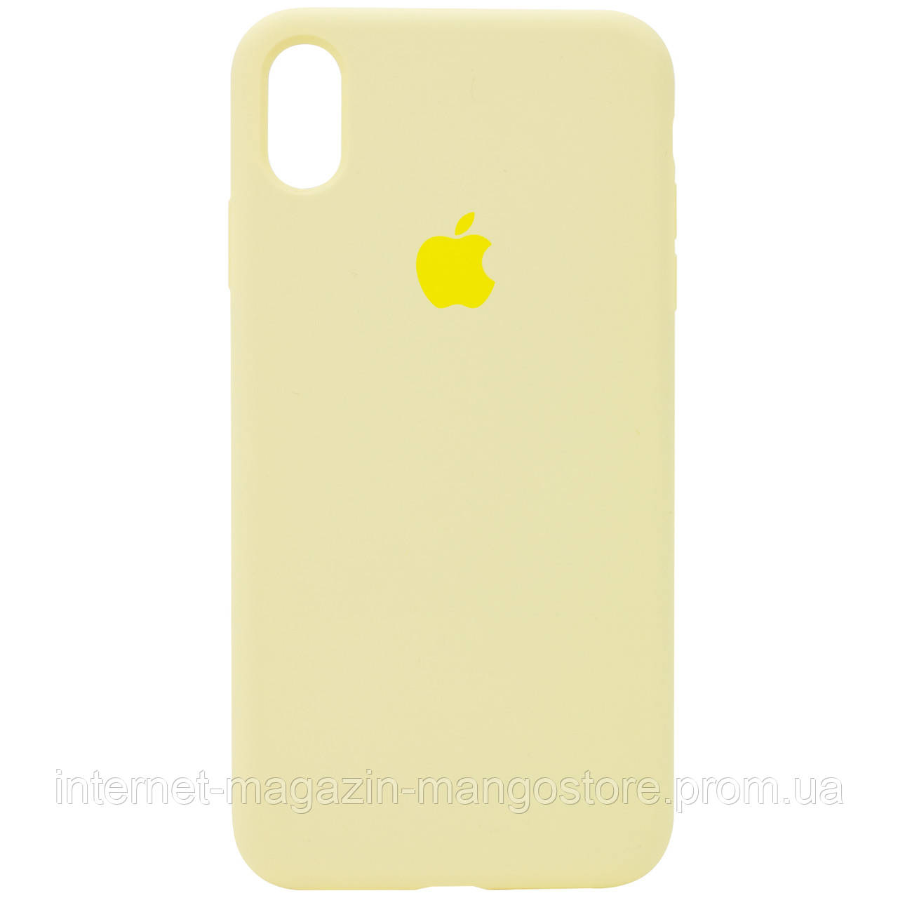 

Чехол Silicone Case Full Protective (AA) для Apple iPhone XR (6.1"), Желтый / mellow yellow