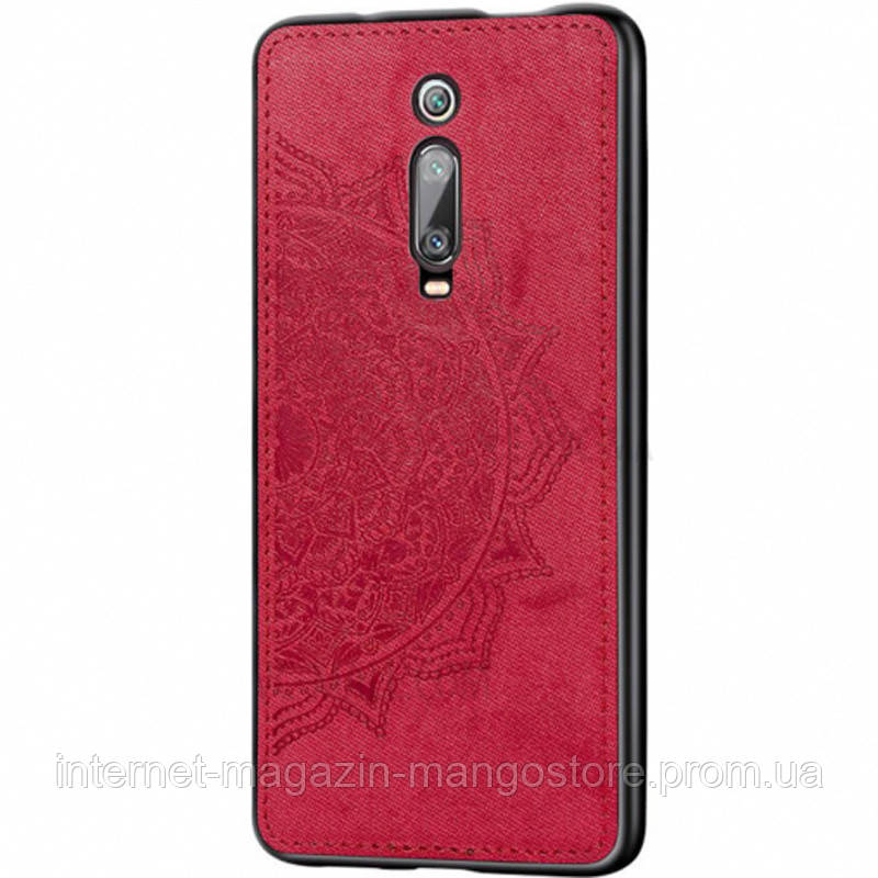 

TPU+Textile чехол Mandala с 3D тиснением для Xiaomi Redmi K20 / K20 Pro / Mi9T / Mi9T Pro, Красный