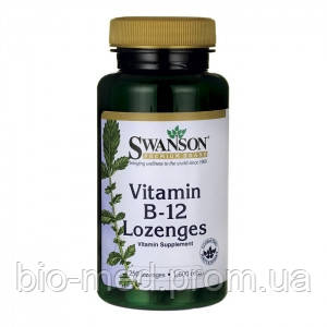 

Swanson Vitamin B-12 Lozenges - витамин B12 и фолиевая кислота, 250 таб.