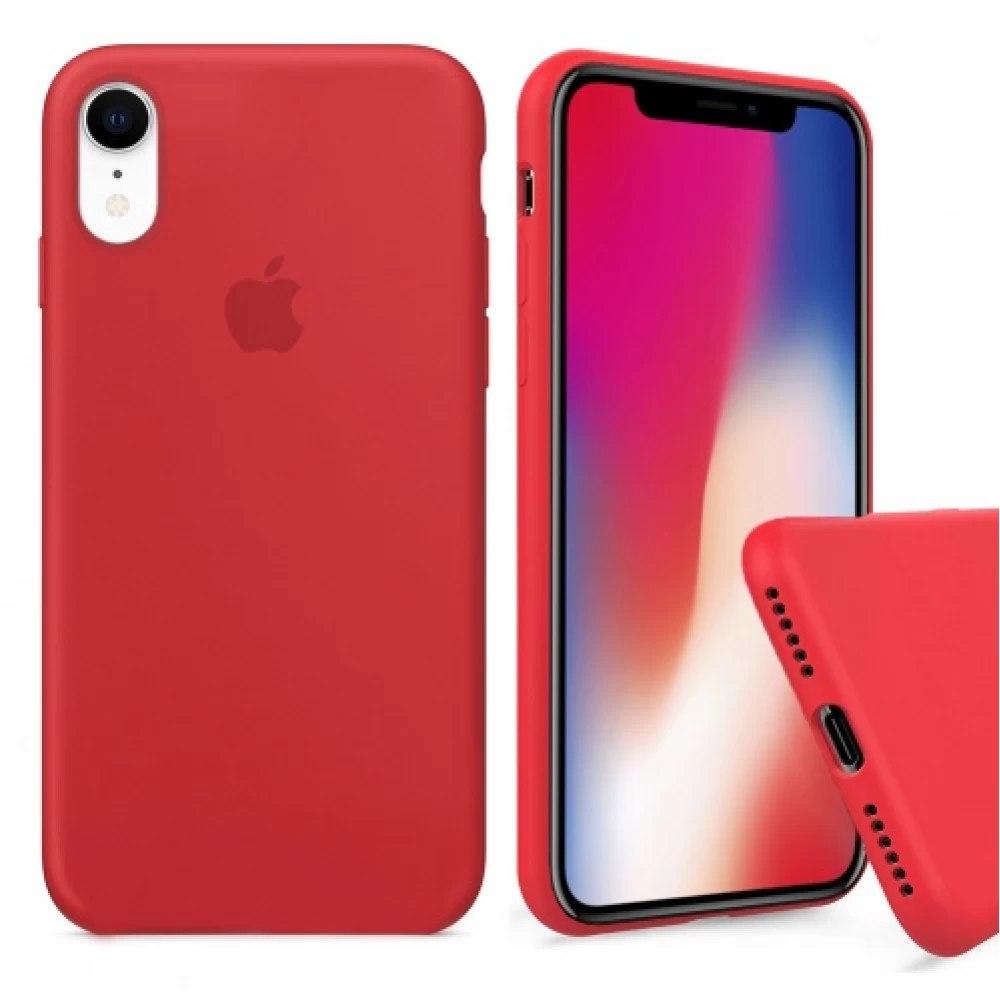 

Чехол для Apple iPhone XR Silicone Case Red чохол накладка с закрытым низом на эпл айфон икс р красный