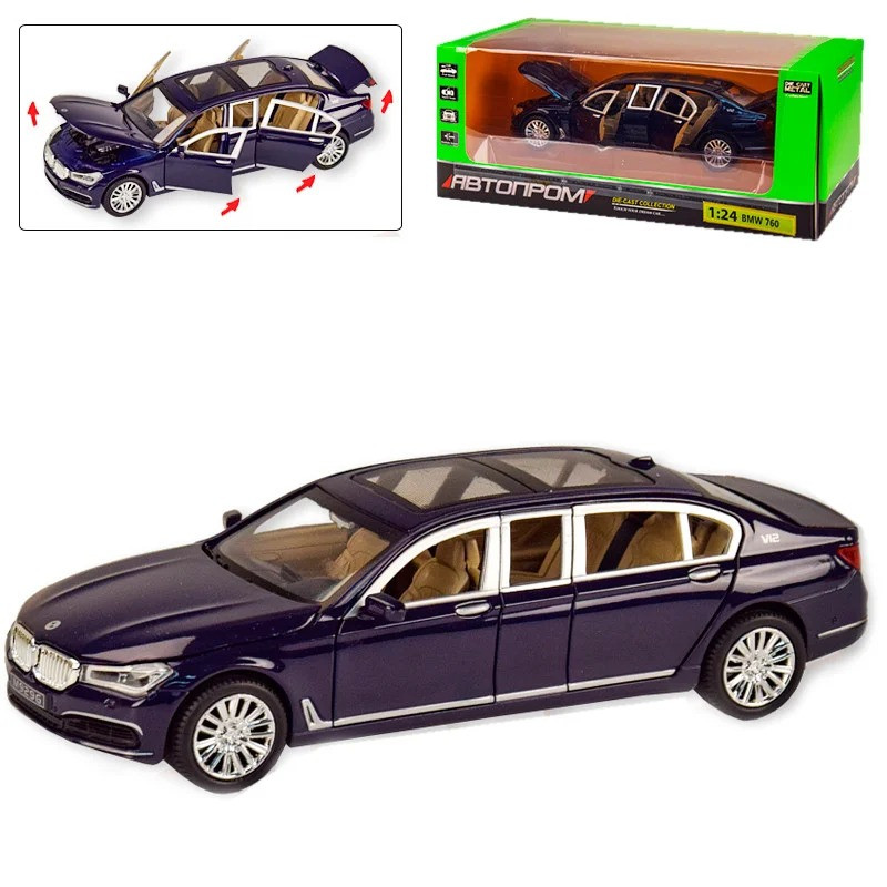 

Машинка BMW 760 21 см, 1:24 со звуком и светом