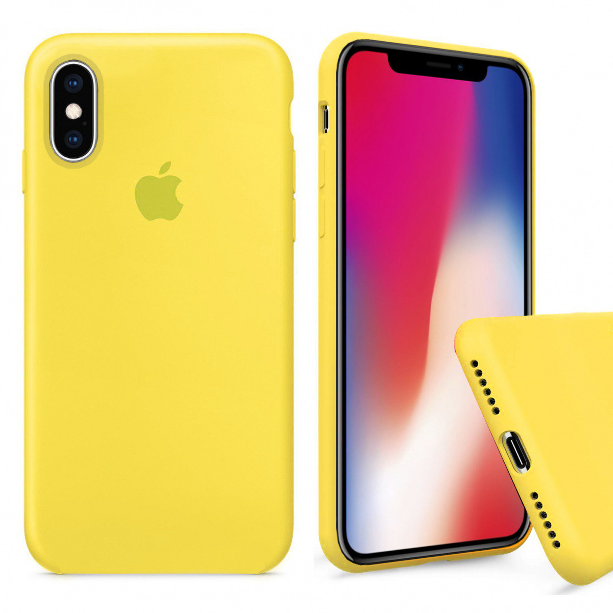 

Чохол Wemacy Silicone Full case для iPhone X/Xs Canary Yellow (AFC-0146