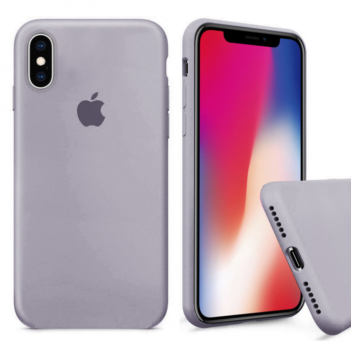 

Чохол Wemacy Silicone Full case для iPhone X/Xs Lavender (AFC-0154