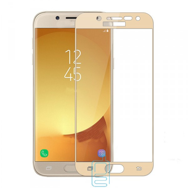 

Защитное стекло Full Screen Samsung J3 2017 J330 gold тех.пакет, Золотистый