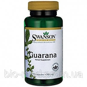 

Swanson Guarana - от усталости и истощения, 500 мг, 100 кап.