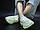 Чоловічі Кросівки Adidas Yeezy 350 V2 "Green Reflective" - "Зелені Сірі Рефлективні" (Репліка ААА+), фото 7