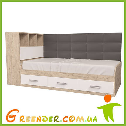 Ліжечко для підлітка Еллі Шервуд з коробом для білизни 2-х кольорах, фото 2