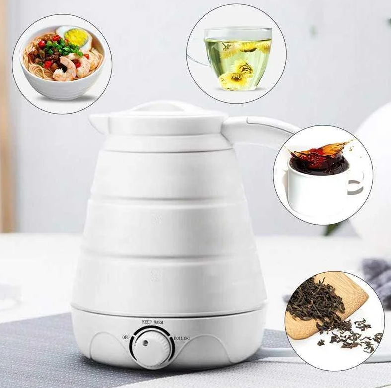 

Дорожный силиконовый электрический складной чайник Elecreic Kettle(W-013)