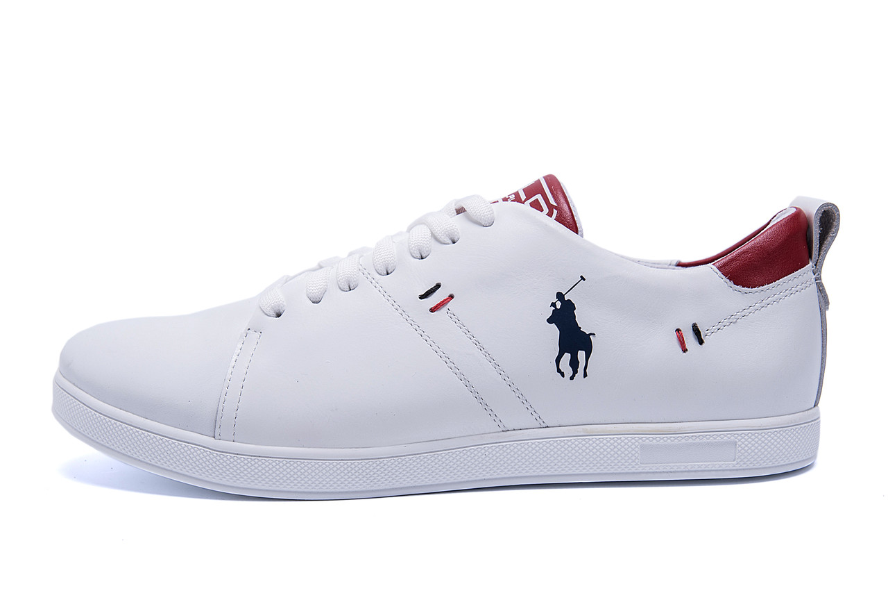 

Мужские кожаные кроссовки Polo Clasic White (реплика)