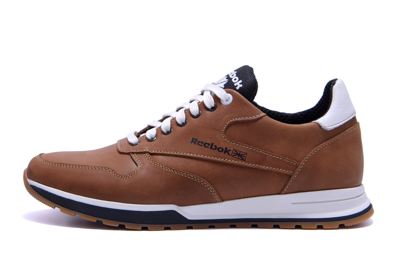 

Мужские кожаные кроссовки Reebok Classic Leather Trail Сoffe (реплика)